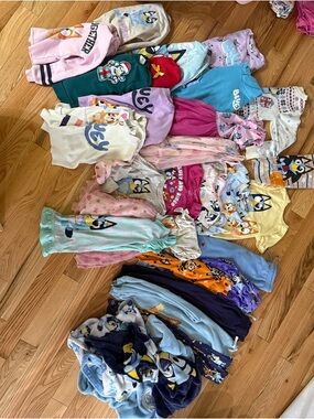 Huge Bluey Character Lot Girls Clothing